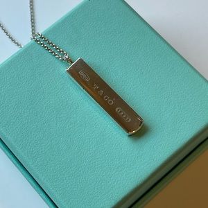Tiffany & Co. 1837 Silver Bar Pendant